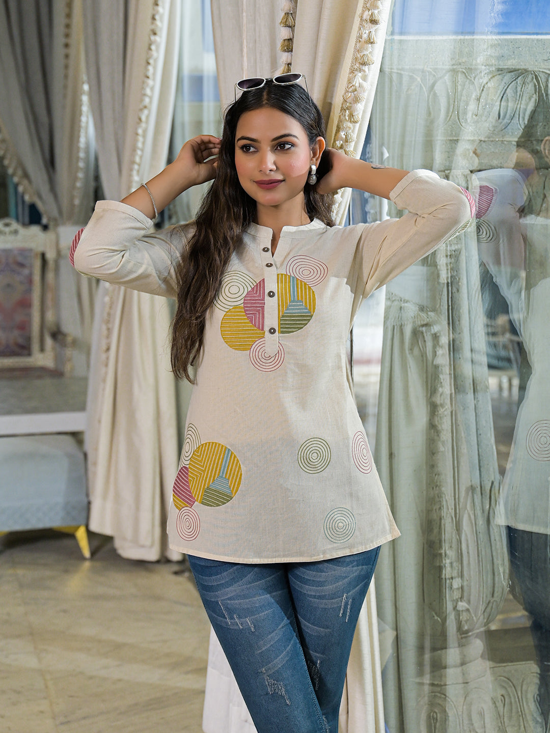 Off-White-Cotton-Embroidery-Straight-Top-Only