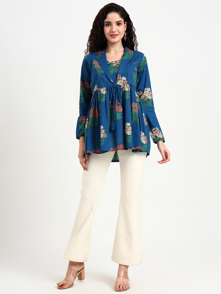 Sky-Blue-Cotton-Floral-Print-Top-Only