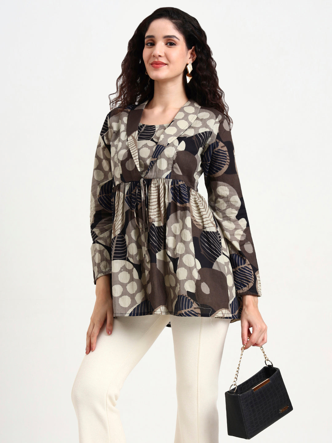 Grey-Cotton-Floral-Print-Top-Only