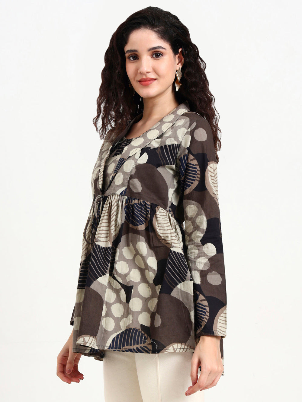 Grey-Cotton-Floral-Print-Top-Only