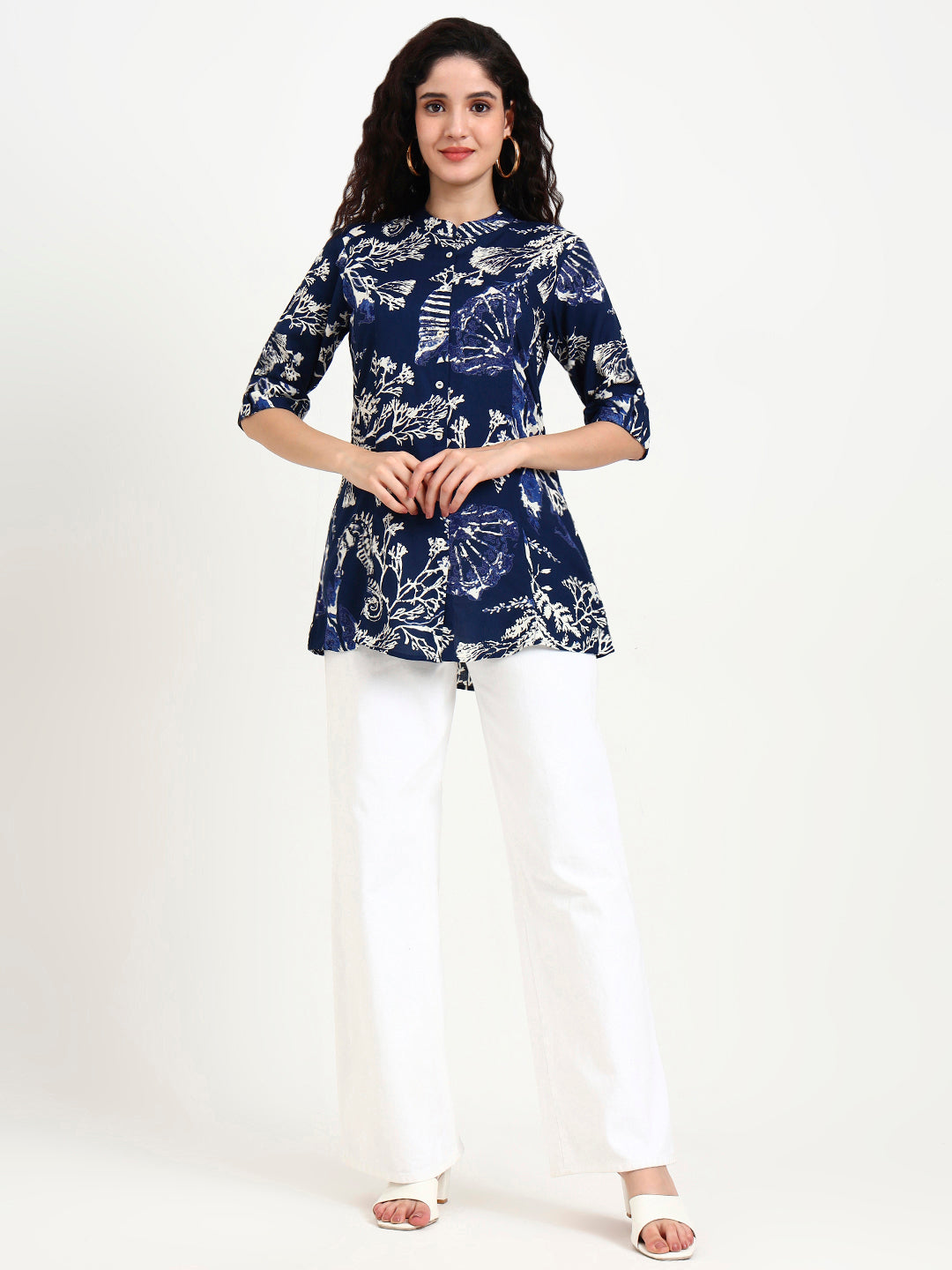 Blue-Rayon-Printed-Top-Only