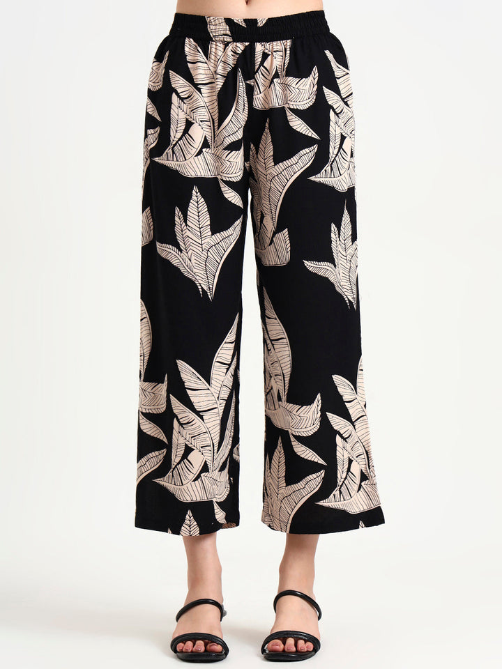 Black-Rayon-Floral-Printed-2-Piece-Kurta-Set