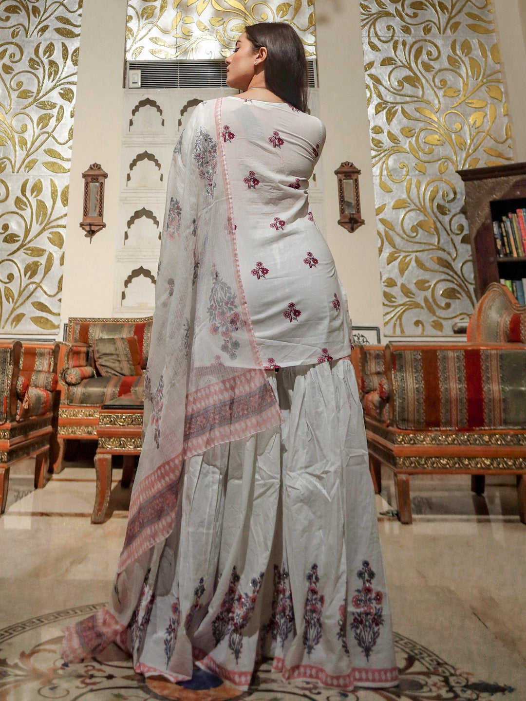 White-Cotton-Kota-Dori-3-Piece-Sharara-Set