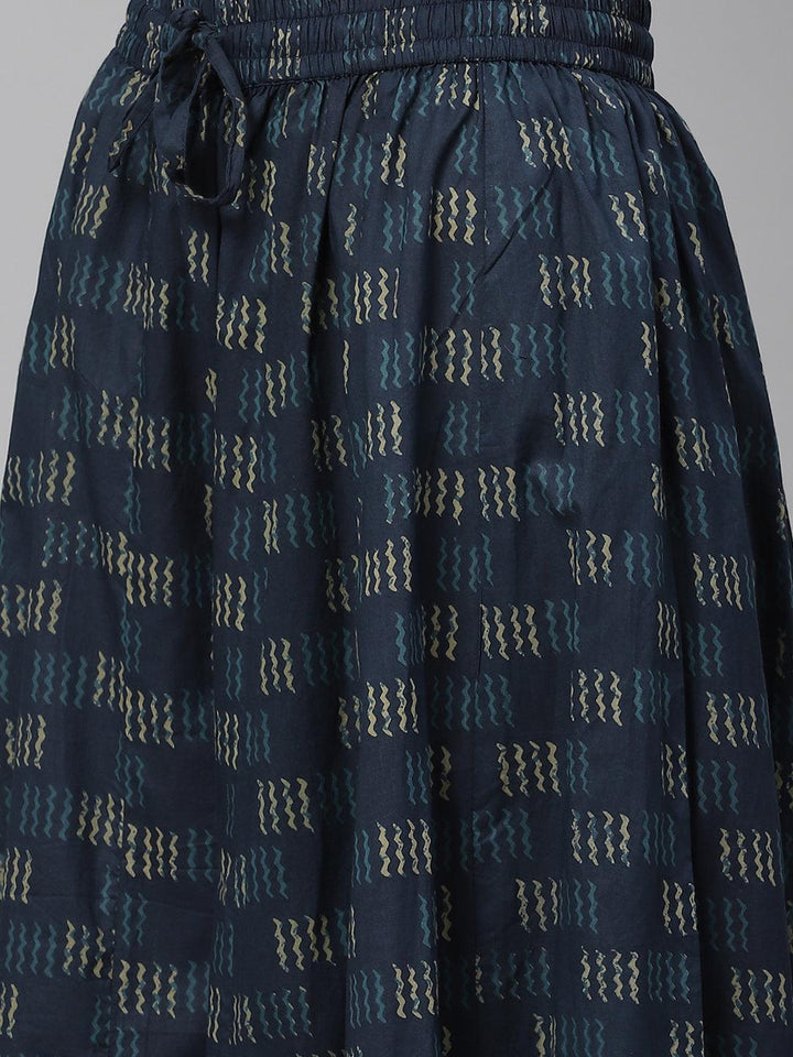 Indiogo-Blue-Cotton-2-Piece-Kurta-Set