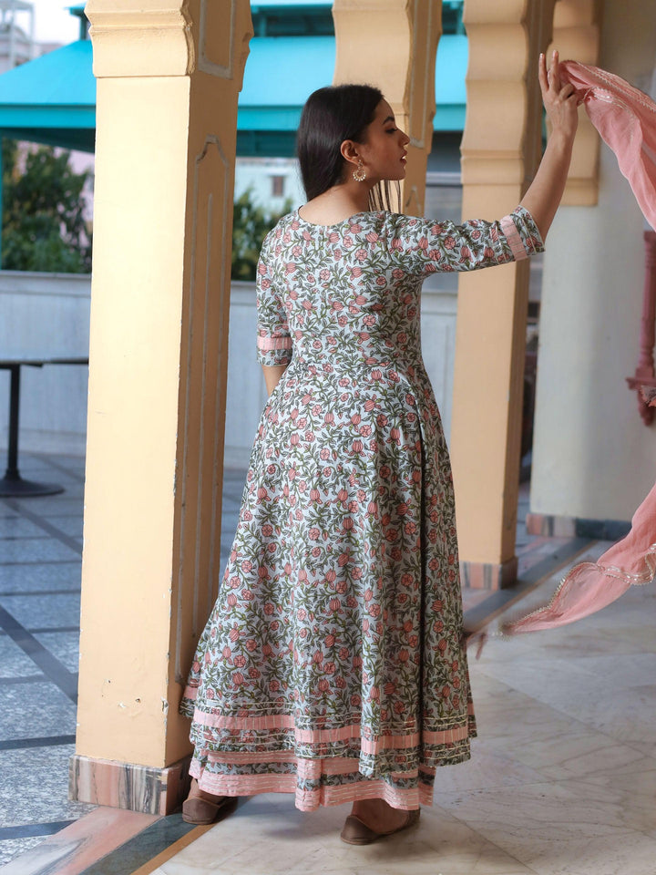 Pastel-Blue-Cotton-Floral-Print-3-Piece-Anarkali-Set
