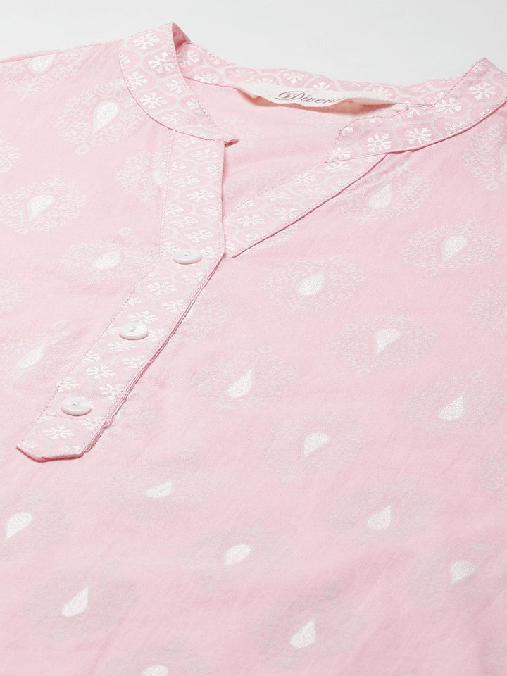 Baby-Pink-Cotton-2-Piece-Kurta-Set