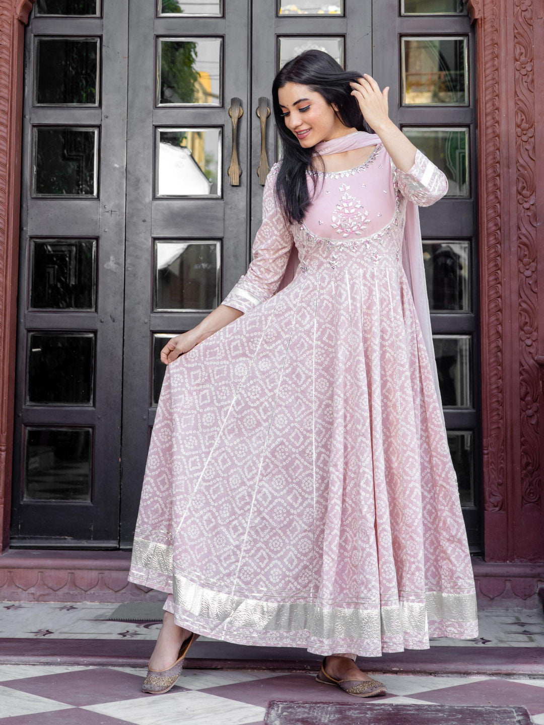 Light-Pink-Cotton-3-Piece-Anarkali-Set