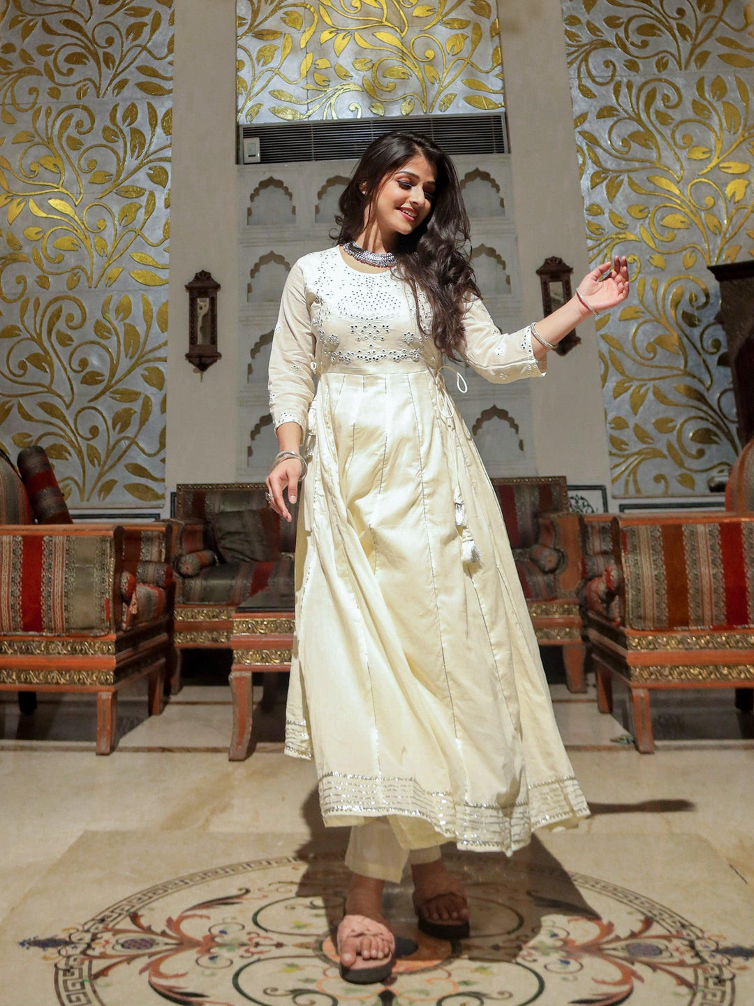 Off-White-Cotton-3-Piece-Anarkali-Set