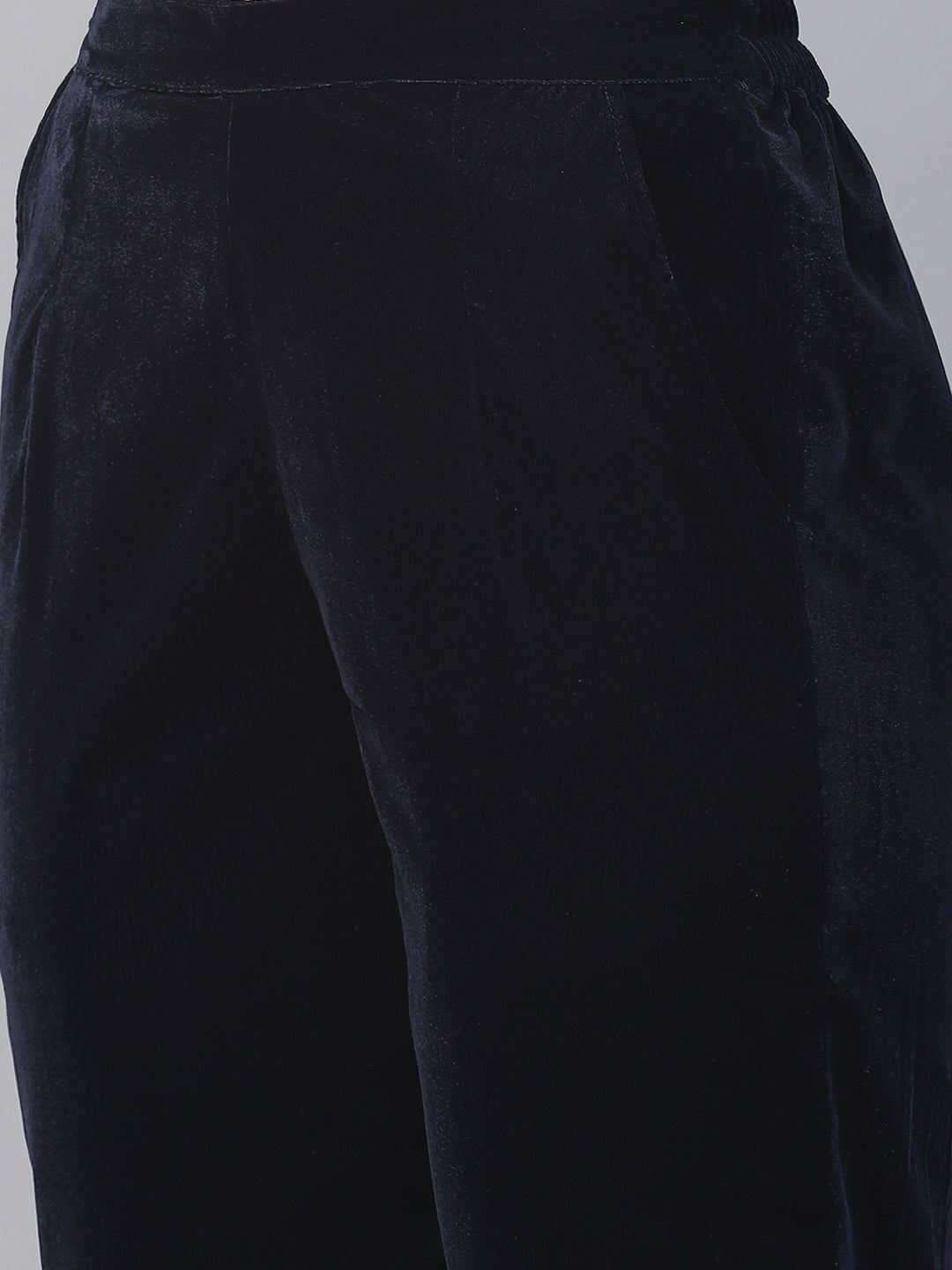 Navy-Blue-Velvet-Zardozi-Work-Embroidered-3-Piece-Kurta-Set