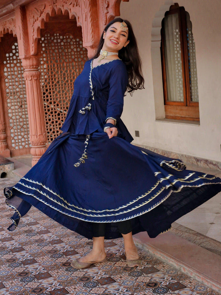Navy-Blue-Rayon-Embroidered-Lehenga-Set