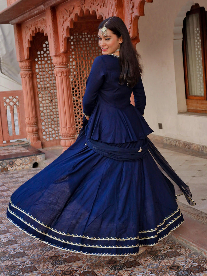 Navy-Blue-Rayon-Embroidered-Lehenga-Set