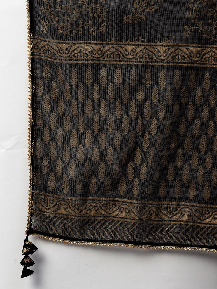 Black-Cotton-3-Piece-Sharara-Set
