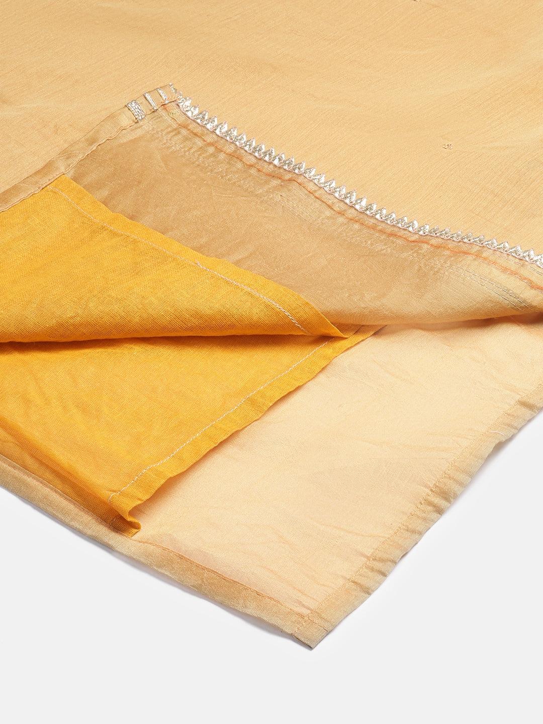 Yellow-Gold-Chenderi-Embroidered-3-Piece-Kurta-Set