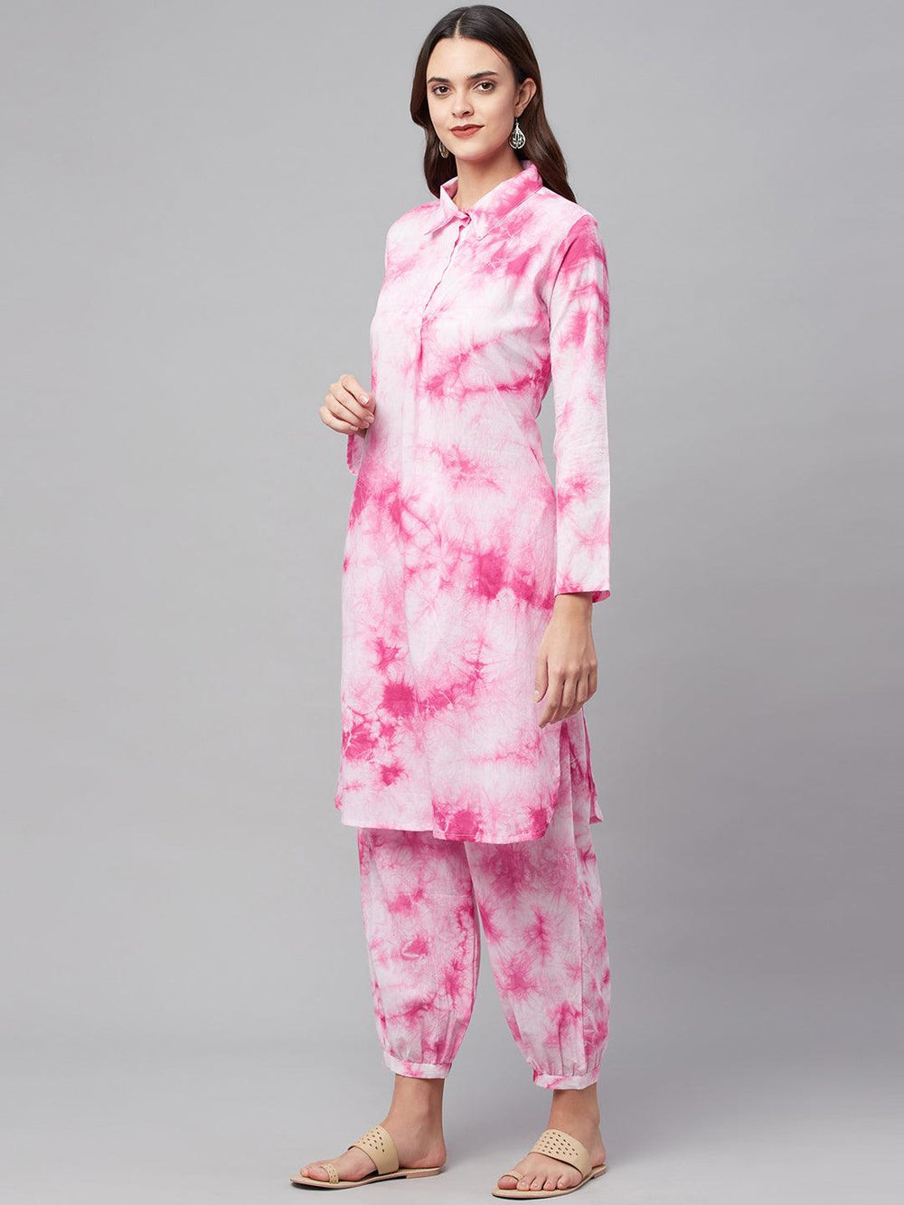 Pink-Cotton-Shirt-Style-2-Piece-Kurta-Set