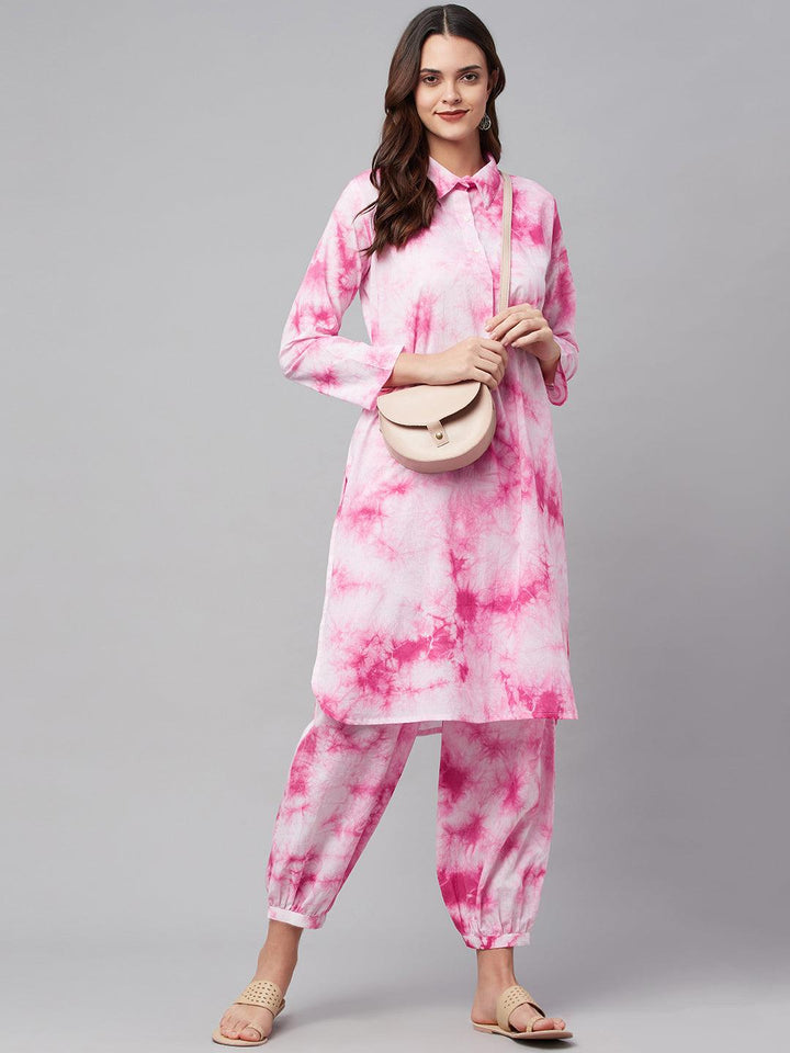 Pink-Cotton-Shirt-Style-2-Piece-Kurta-Set