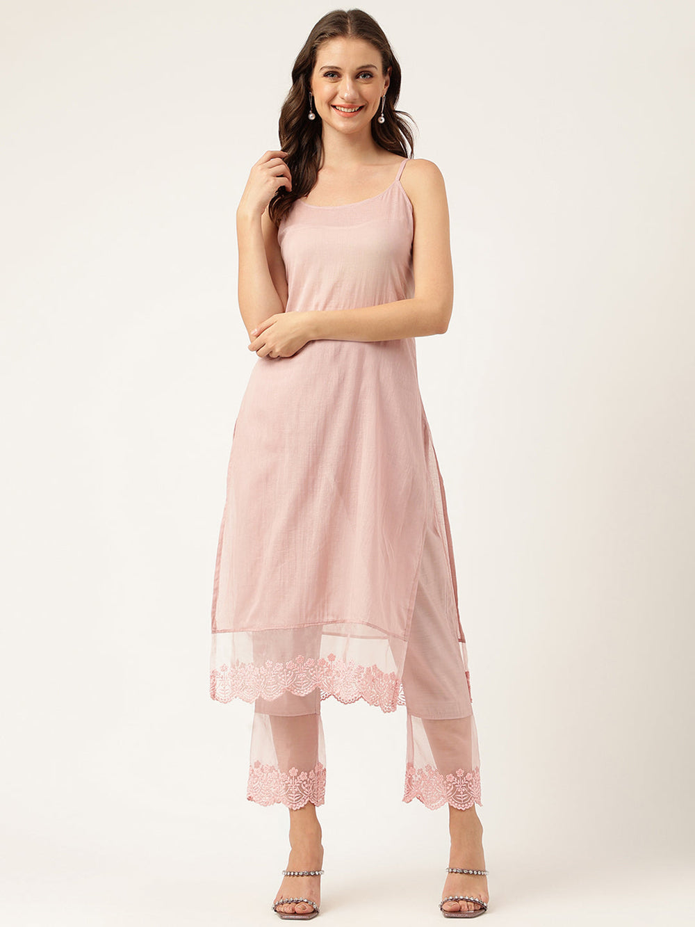 Peach-Cotton-Chanderi-3-Piece-Kurta-With-Inner
