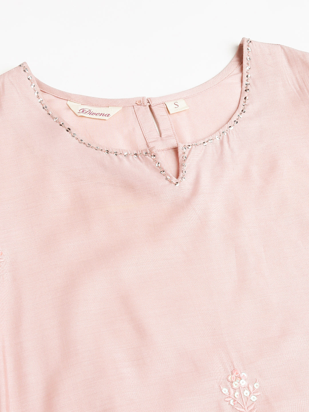 Peach-Cotton-Chanderi-3-Piece-Kurta-With-Inner