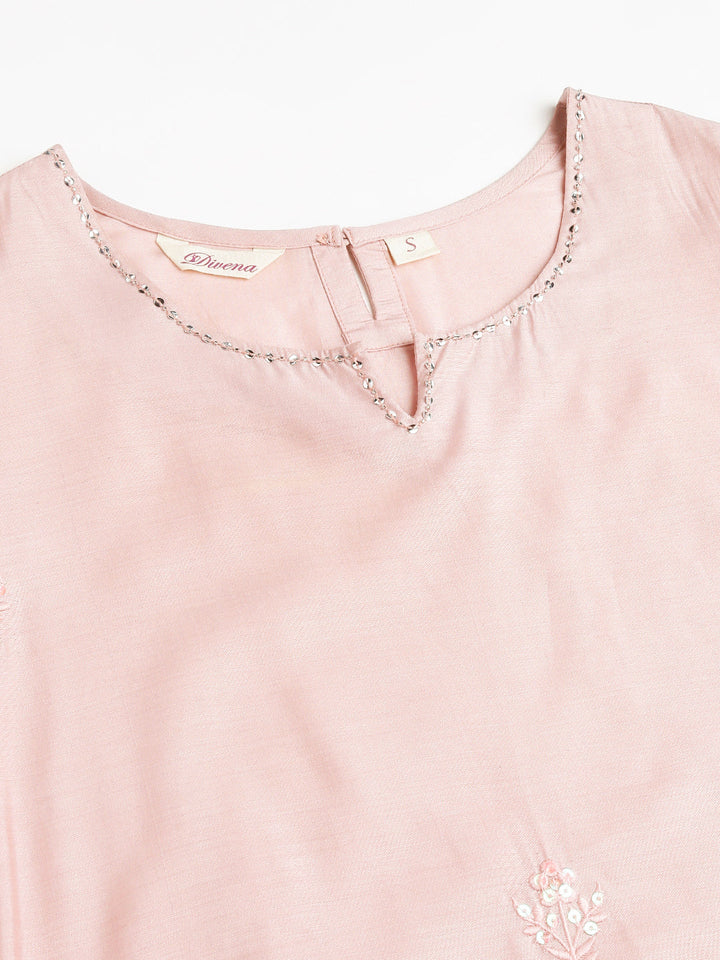 Peach-Cotton-Chanderi-3-Piece-Kurta-With-Inner