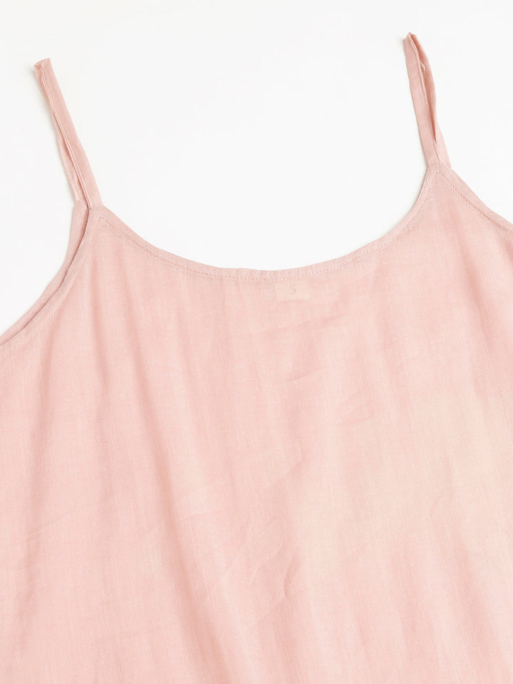 Peach-Cotton-Chanderi-3-Piece-Kurta-With-Inner