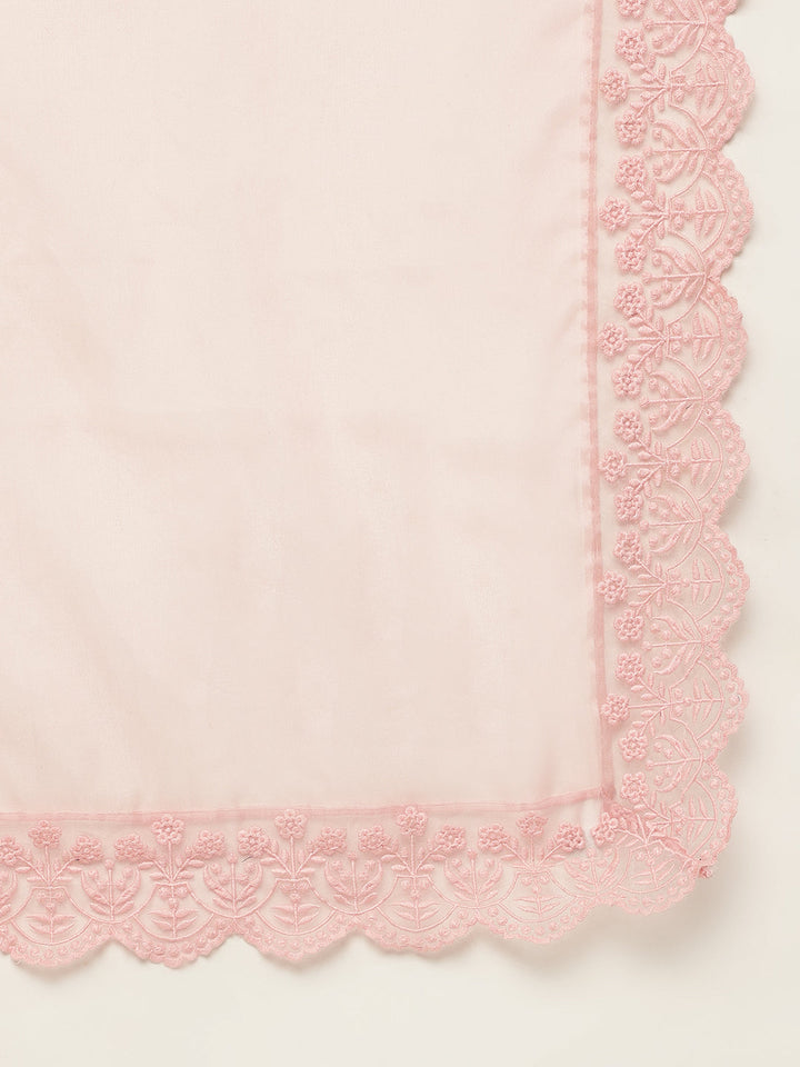 Peach-Cotton-Chanderi-3-Piece-Kurta-With-Inner