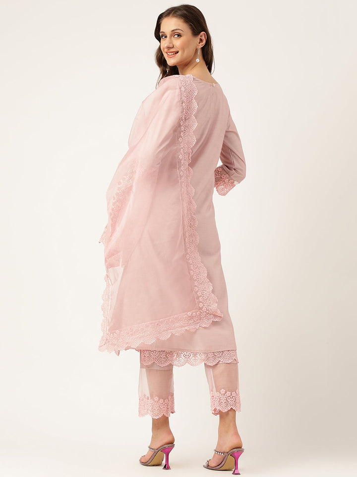 Peach-Cotton-Chanderi-3-Piece-Kurta-With-Inner