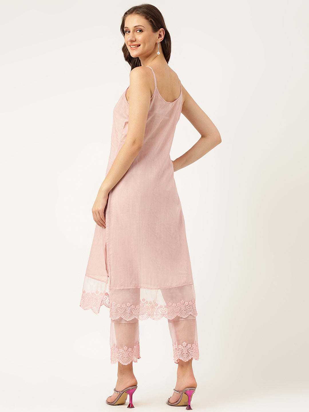 Peach-Cotton-Chanderi-3-Piece-Kurta-With-Inner