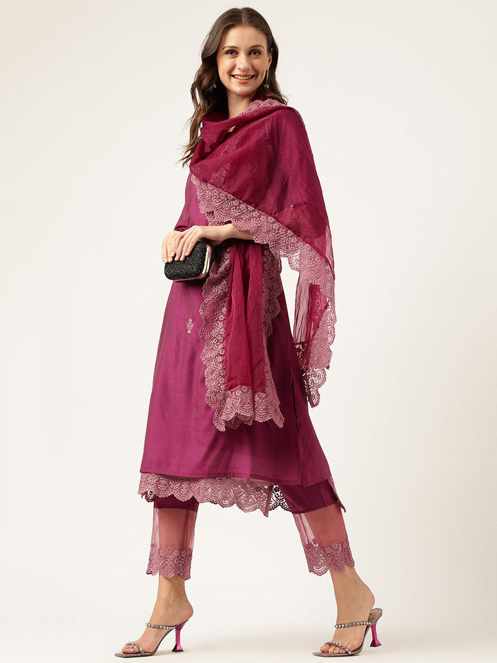 Purple-Chanderi-Silk-Embroidered-3-Piece-Kurta