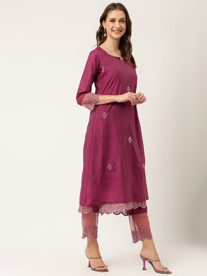 Purple-Chanderi-Silk-Embroidered-3-Piece-Kurta