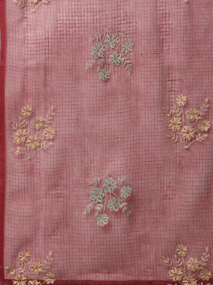 Maroon-Rayon-3-Piece-Kurta-Set