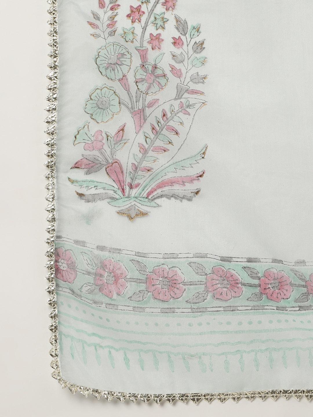 Sky-Blue-Cotton-Hand-Block-Straight-3-Piece-Kurta-Set