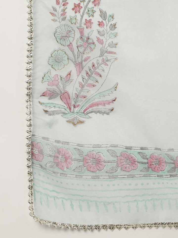 Sky-Blue-Cotton-Hand-Block-Straight-3-Piece-Kurta-Set