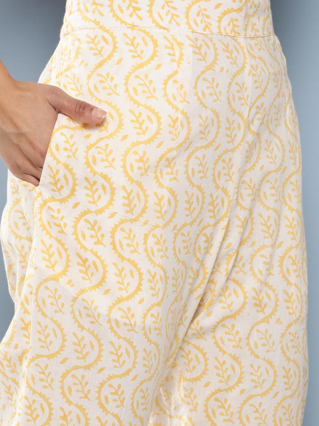 Yellow-Chanderi-Silk-3-Piece-Kurta-Set
