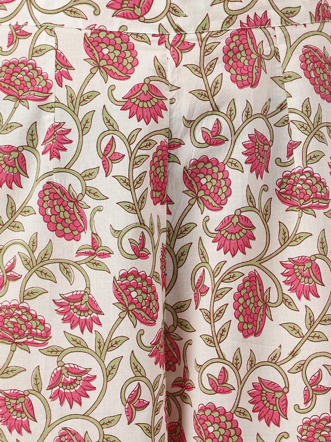 White-Floral-Printed-3-Piece-Kurta-Set