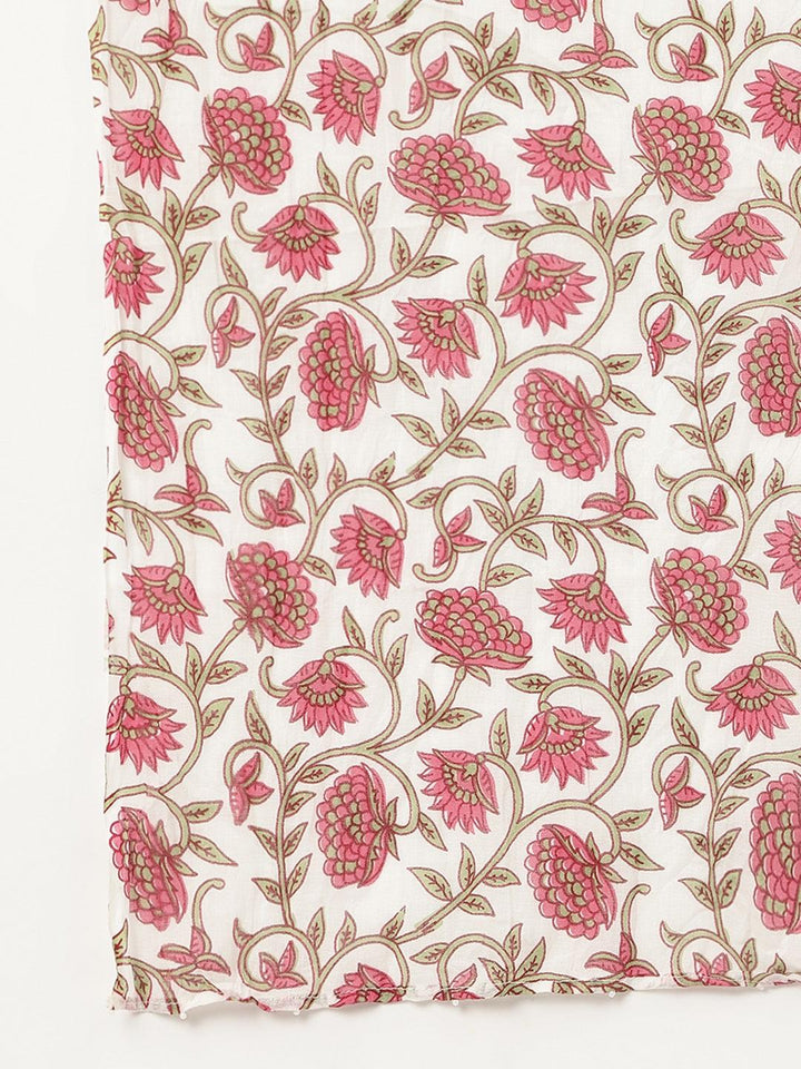 White-Floral-Printed-3-Piece-Kurta-Set