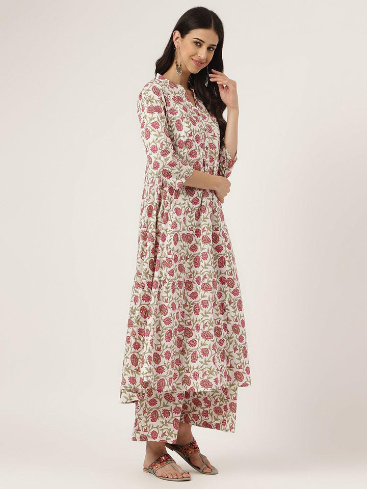 White-Floral-Printed-3-Piece-Kurta-Set