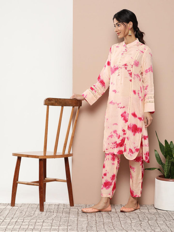 Dusty-Pink-Silk-Blend-Tie-And-Dye-Printed-3-Piece-Kurta-Set