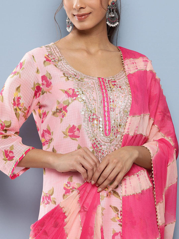 Pink-Pure-Cotton-Floral-Printed-3-Piece-Kurta-Set-S