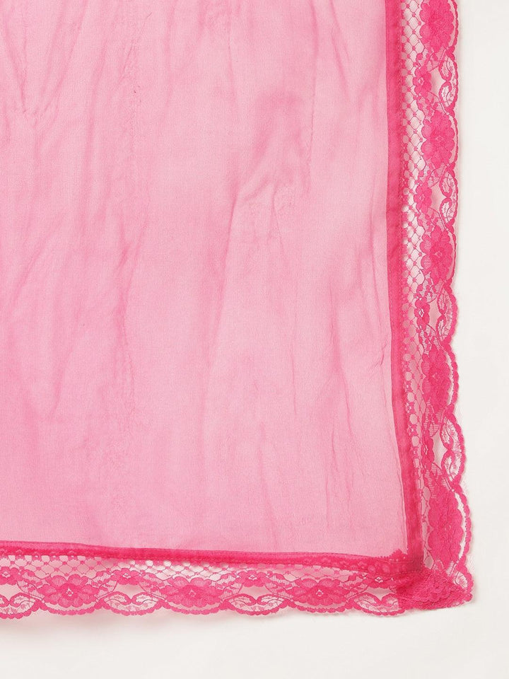 Pink-Pure-Cotton-Solid-3-Piece-Anarkali-Set