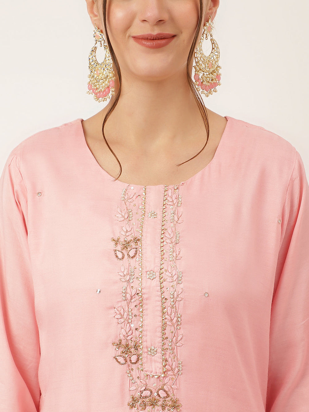 Baby-Pink-Chanderi-Embroidered-3-Piece-Kurta-Set