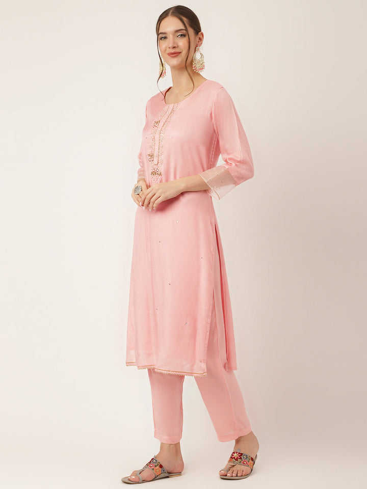 Baby-Pink-Chanderi-Embroidered-3-Piece-Kurta-Set