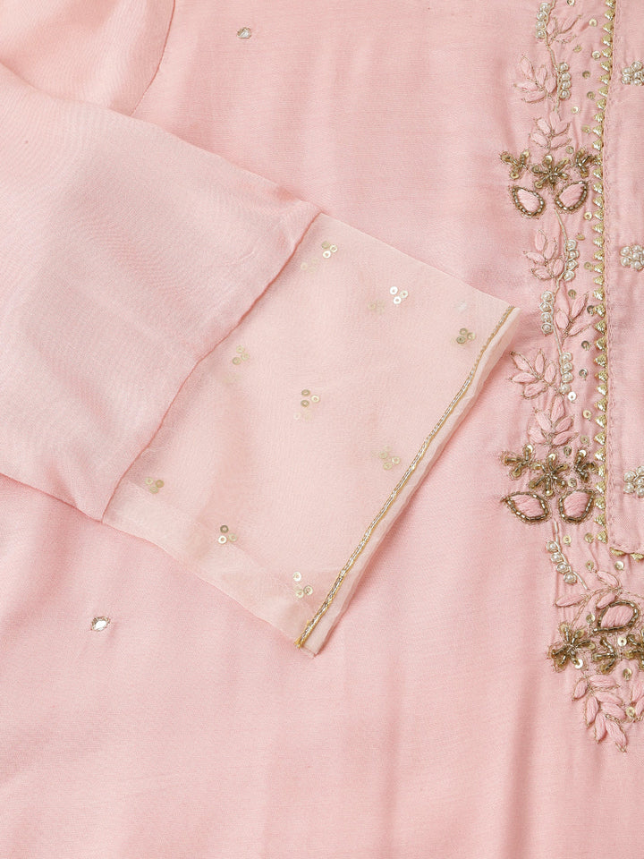 Baby-Pink-Chanderi-Embroidered-3-Piece-Kurta-Set