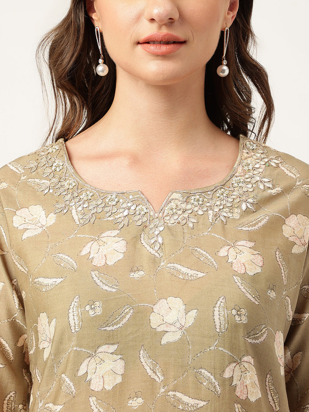 Olive-Cotton-Embroidered-Cotton-3-Piece-Kurta-Set