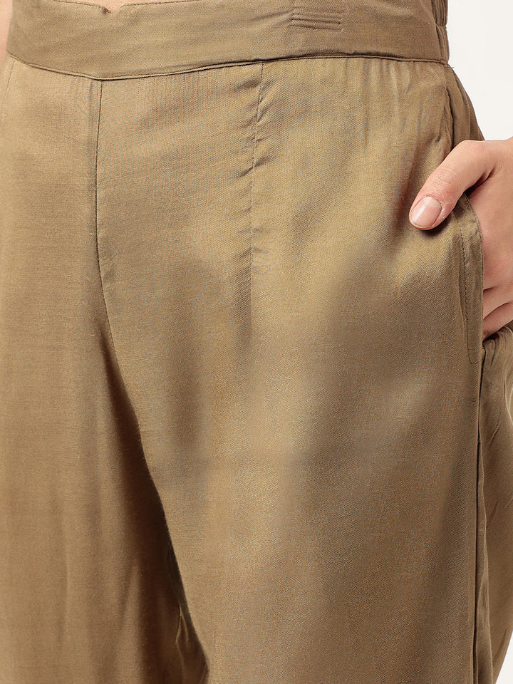 Olive-Cotton-Embroidered-Cotton-3-Piece-Kurta-Set