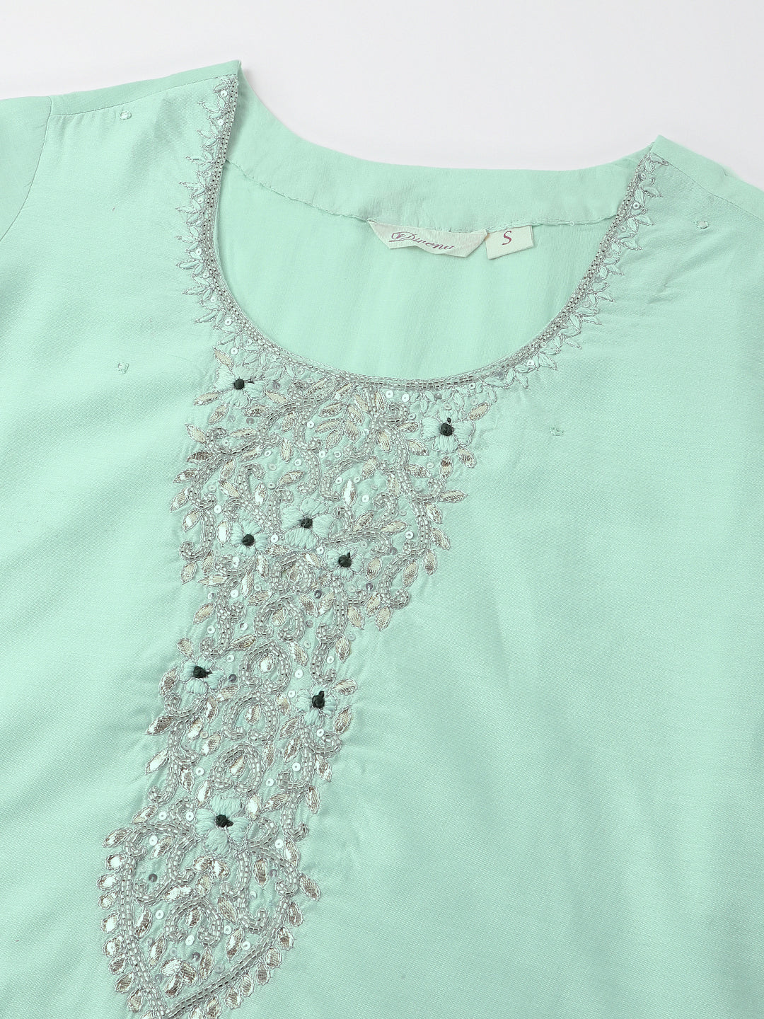 Sea-Green-Chanderi-Embroidered-3-Piece-Kurta-Set