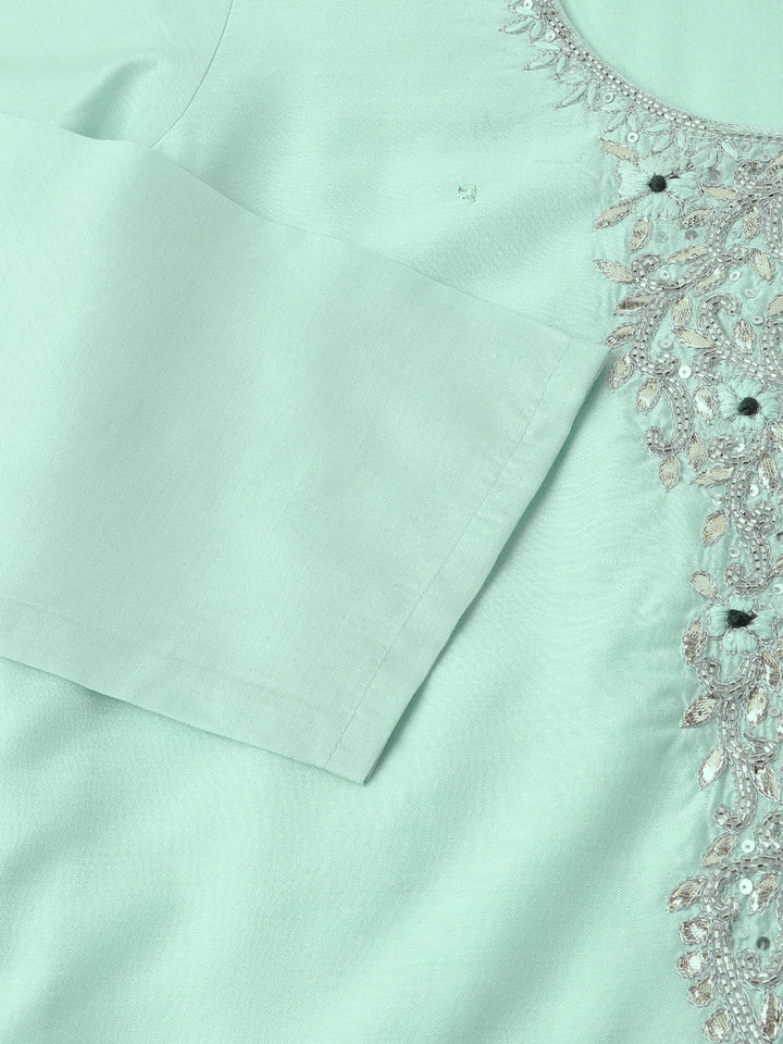 Sea-Green-Chanderi-Embroidered-3-Piece-Kurta-Set