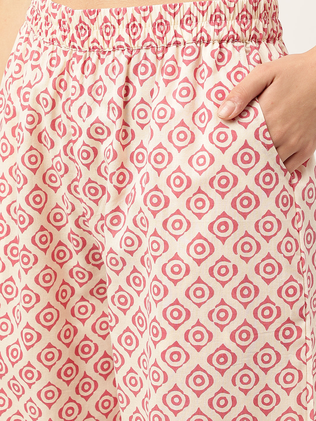 Cream-Cotton-2-Piece-Kurta-Set