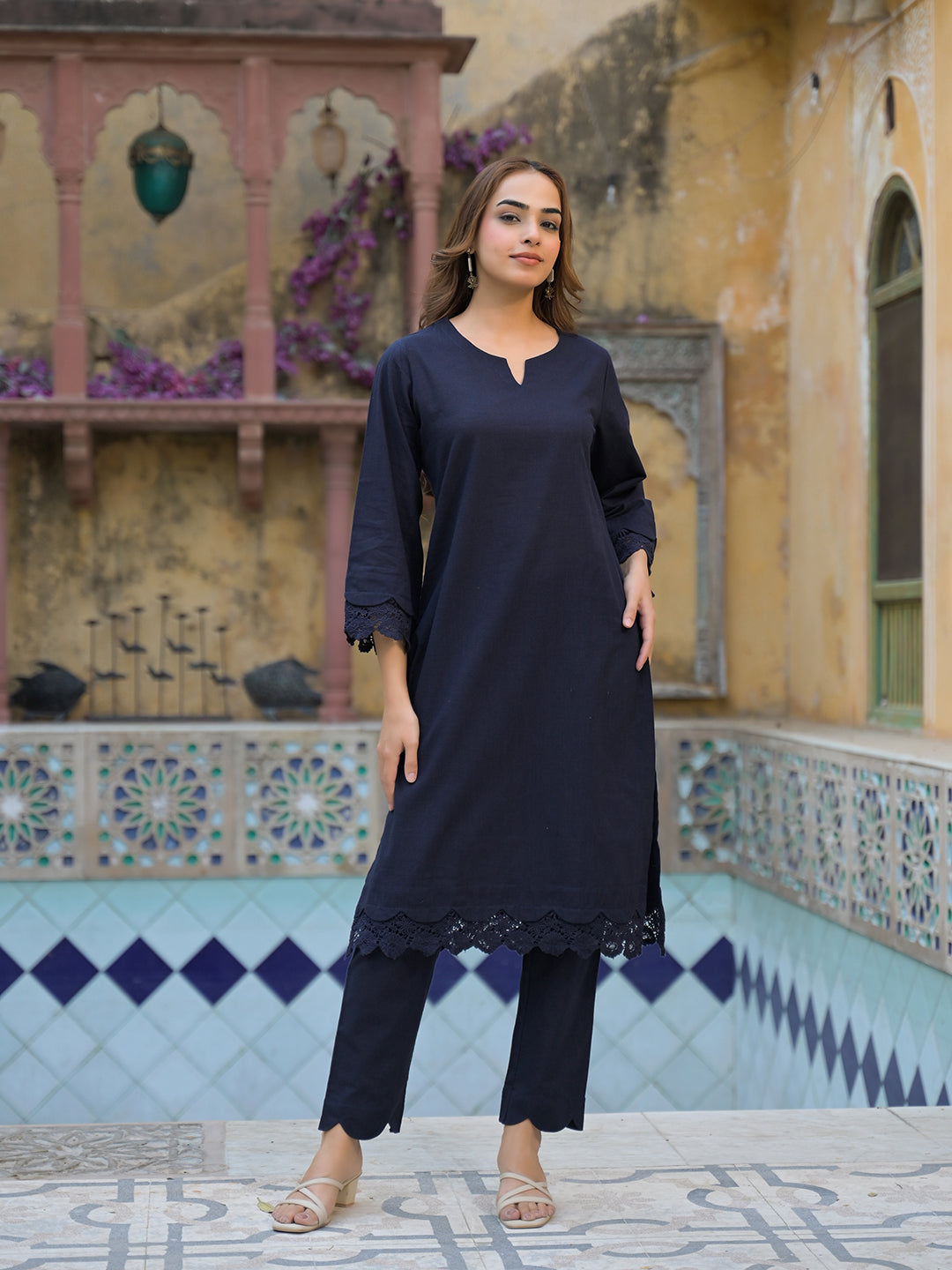 Navy-Blue-Cotton-Straight-Fit-2-Piece-Kurta-Set