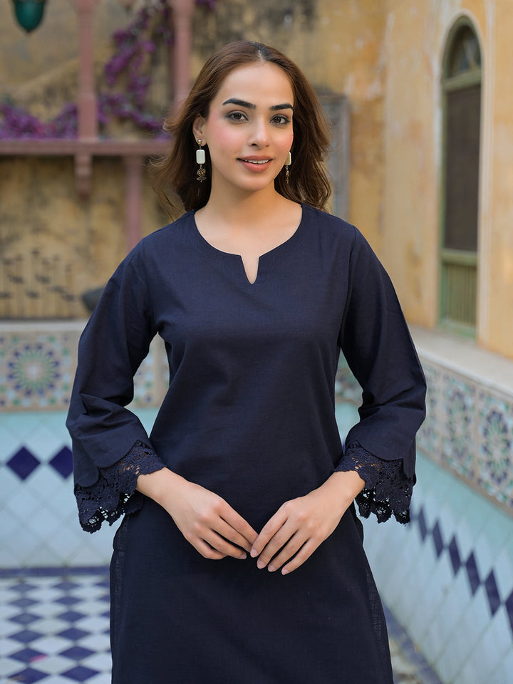 Navy-Blue-Cotton-Straight-Fit-2-Piece-Kurta-Set
