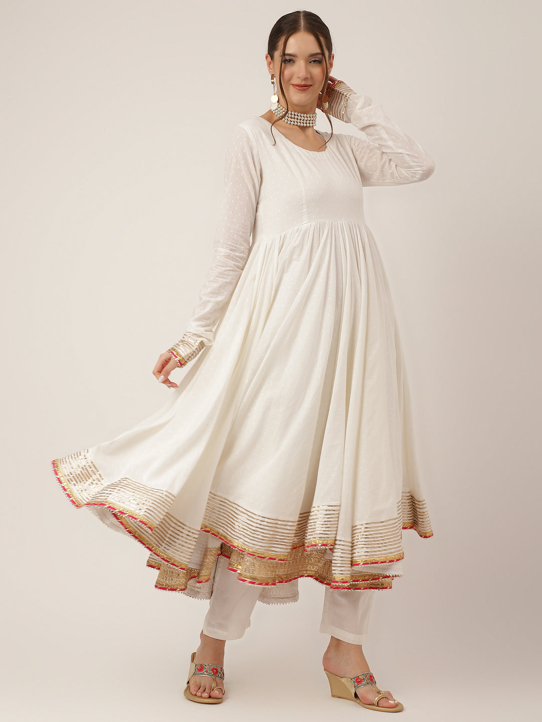 Off-White-Cotton-Buta-Layered-3-Piece-Kurta-Set