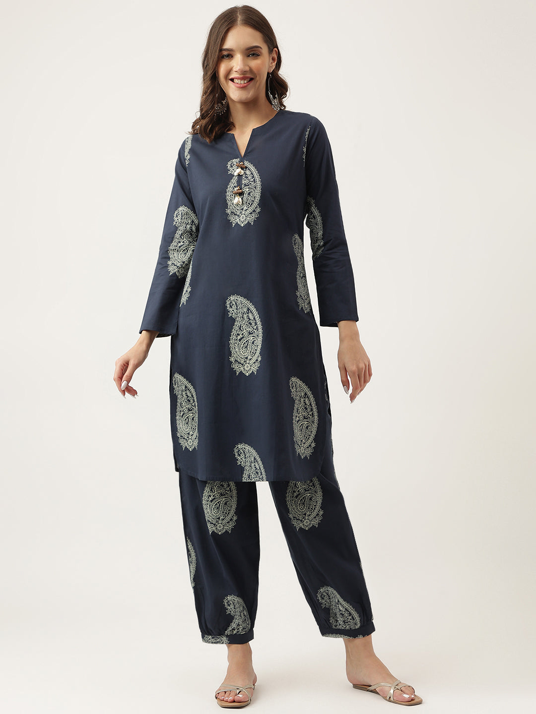 Navy-Cotton-Paisley-Print-Co-Ord-Set